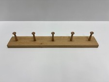 Oak wooden pegs rail - oak,