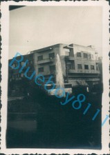 WW2 Tel Aviv Street view Fountain Art Deco Building 3.5 x 2.25 inches 