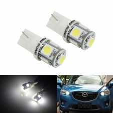 2X T10 LED WHITE CAR BULBS