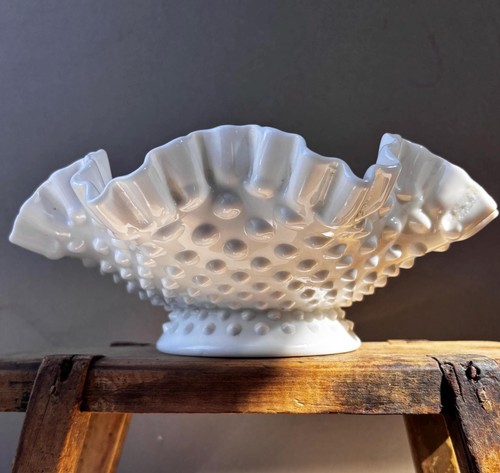 Vintage fenton milk glass - vintage,