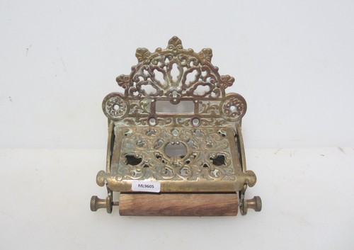 Vintage brass wood loo - vintage, &