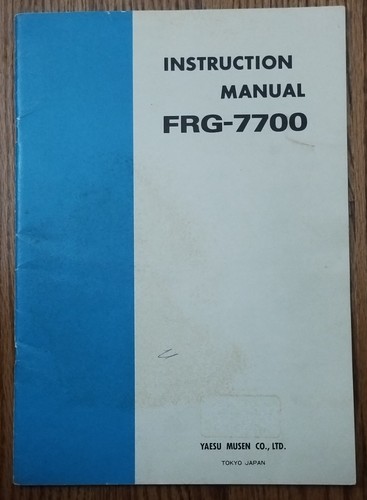 Yaesu frg 7700 receiver - frg-7700,