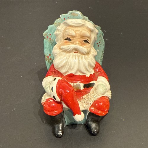 Vintage lefton santa sitting - vintage,