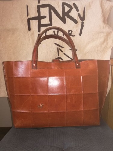 Used henry cuir bag leather - cuir,