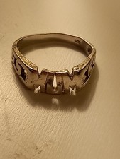 925 Silver Mum Ring Used Good Condition. Size In Pictures .