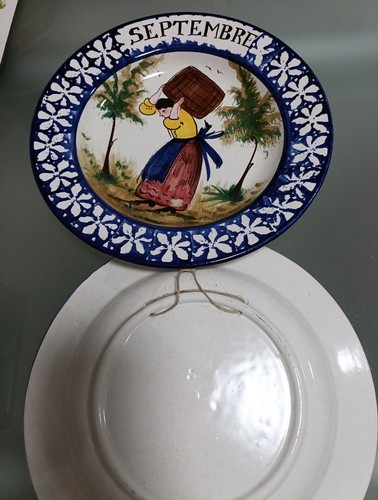 Antique french faience hand - french,