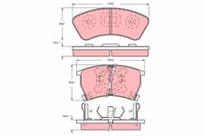TRUPART MDP479 BRAKE PAD SET FIT MAZDA 323 86 TO 95 SAME DAY DISPATCH