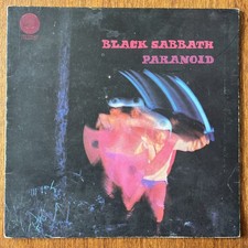 BLACK SABBATH Paranoid LP 1970 UK Vertigo Swirl **RARE BIG BEAR** First Pressing