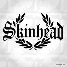 Skinhead Laurel Sticker Decal |  Scooter Side Panel Mod Skinhead Trojan Ska -