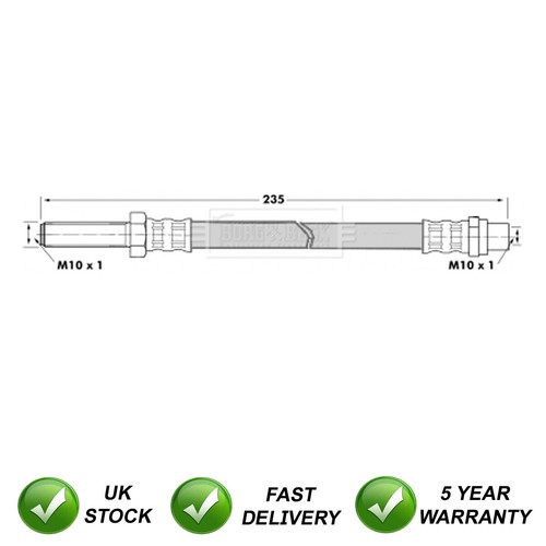 Brake hose rear outer - brake, fits