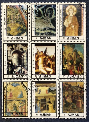 Uae ajman state stamps - ajman,