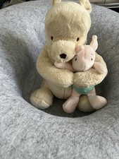 Soft Toy Pooh & Piglet 9”Musical with Wind Up Lullaby Rainbow Designs VGC