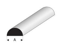 Super styrene half - round, rod