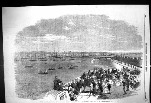 Old 1856 naval - review, queen's