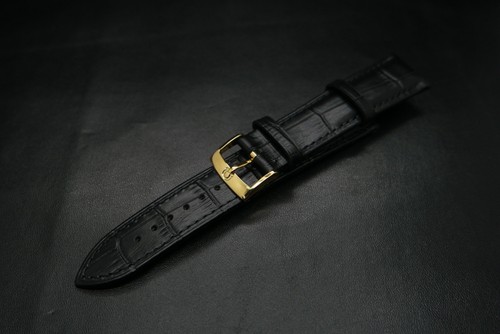 Oem omega 18mm black leather - oem,