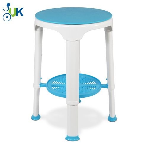 Round bath shower - round, stool