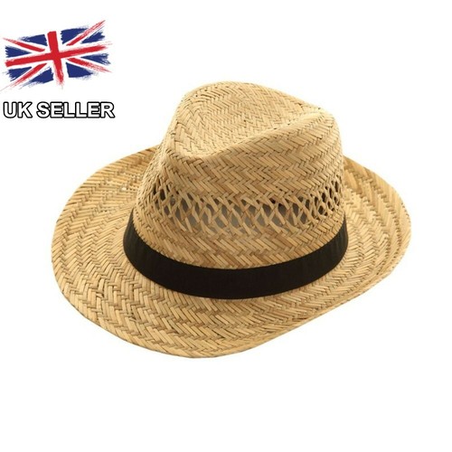 Straw fedora trilby - sun, hat