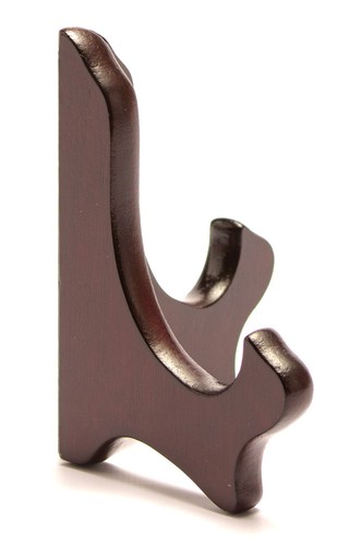 Small mahogany wooden display - small,