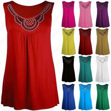 Womens Beaded Stud Flared