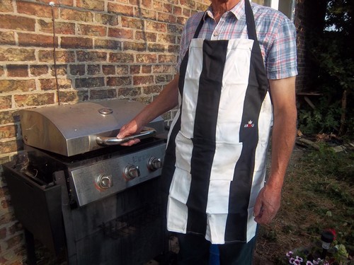 Chefs striped apron - chefs, adult