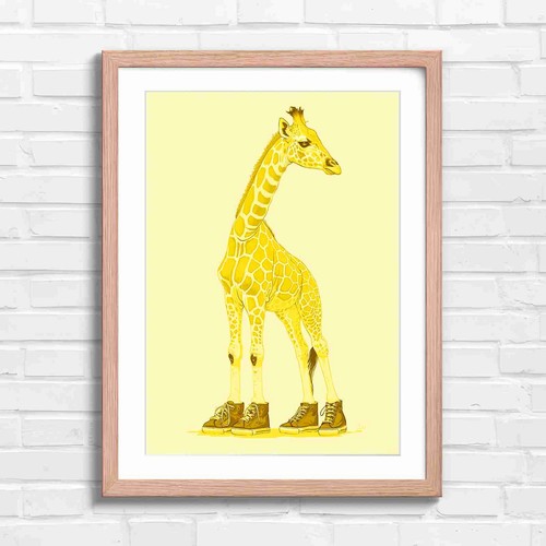 Fashionable giraffe wearing - fashionable,