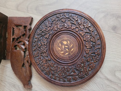 Vintage hand carved - vintage, inlaid