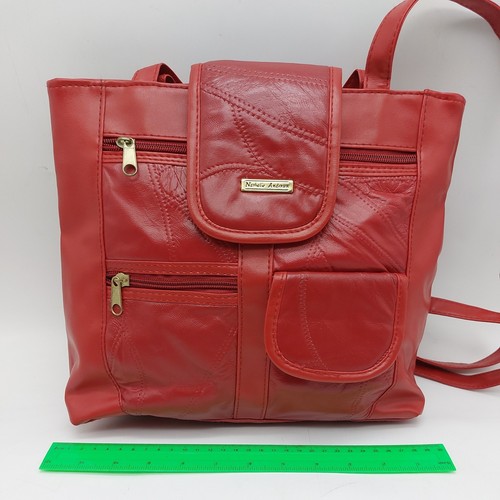 Nathalie andersen red faux - andersen,