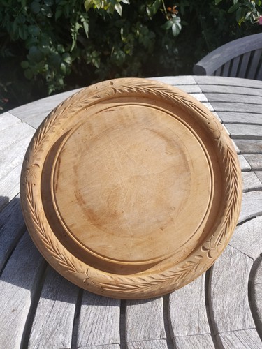 Vintage english round carved - english,