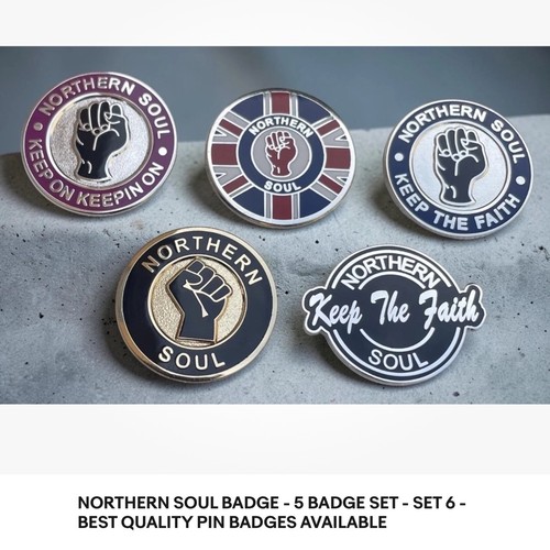 Northern soul pin badges - pin,