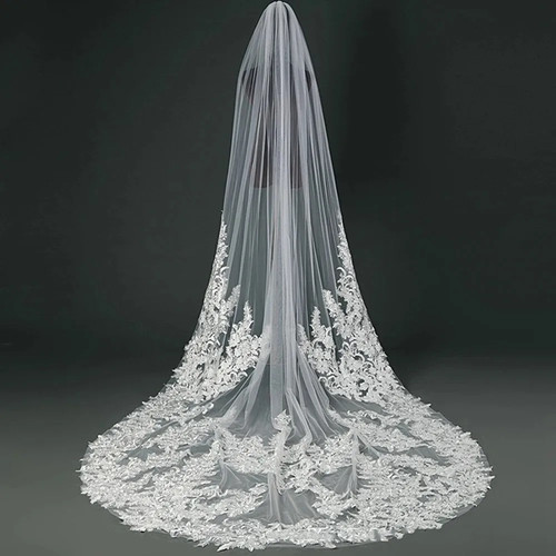 One tier long lace appliques - tier,