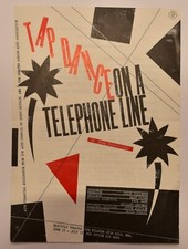 A5 Theatre Flyer Leaflet Handbill TAP DANCE ON A TELEPHONE LINE 1981
