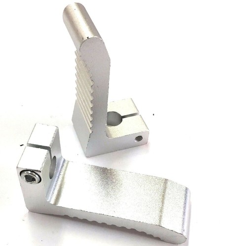 New silver cnc foot peg - silver,