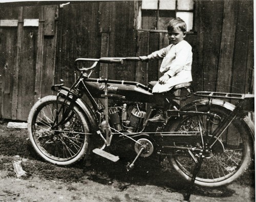 Old time indian - time, motorcycle