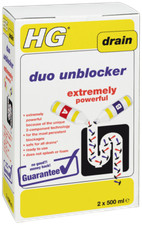 HG Duo Drain Unblocker 2x500ml