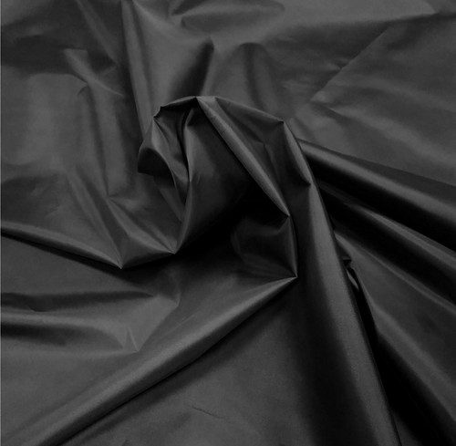 Black nylon look fabric - fabric, 5oz