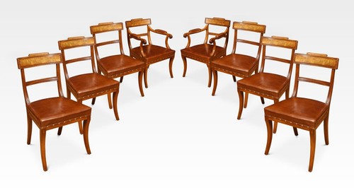 Set eight regency mahogany - set,