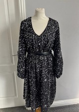 Black Sequined Dress by Chein