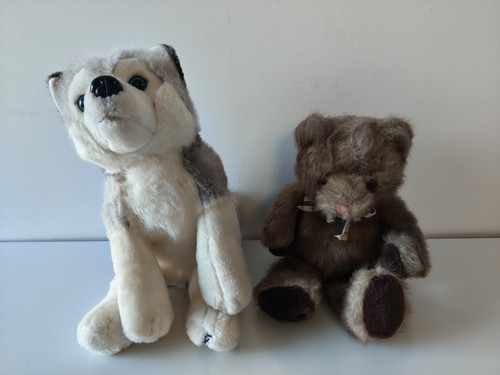 Husky dog soft toy plush - dog, &