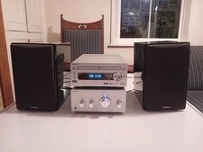 Hitachi AXM649U CD MP3 90W MICRO HI-FI STEREO SYSTEM USB IPOD DOCK DAB RADIO AUX