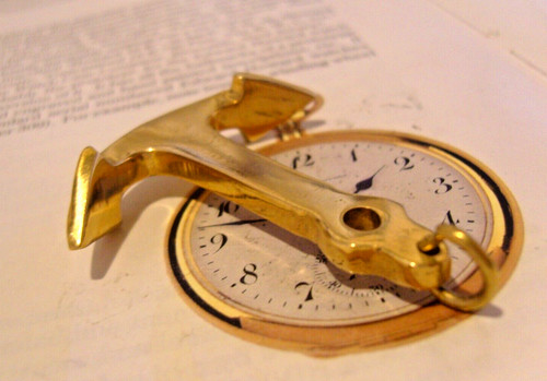 Pocket watch chain anchor fob - pocket,