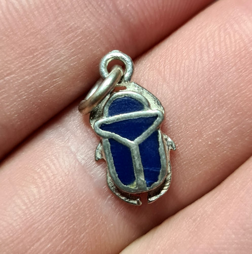 Small scarab beetle pendant - small,