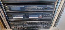 Vintage JVCDR-E2L stereo  hi-fi system -   cassette deck, radio turntable