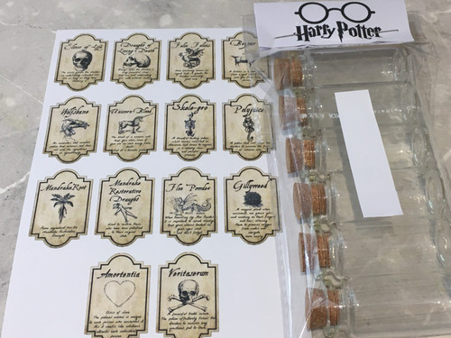 Empty potion bottles - 6,