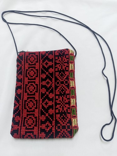 Handmade embroidered crossbody - embroidered,