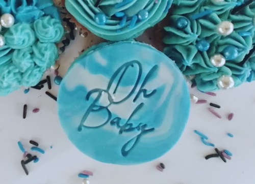 Baby fondant embosser stamp - oh,