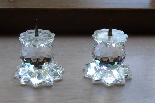 Pair signed swarovski - pair, of