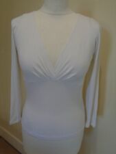 ARMANI JEANS WHITE DEEP V NECK