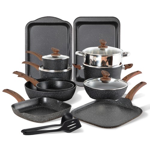 Piece cookware set nonstick - 17-piece,
