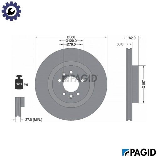 Brake disc 55832nc for - brake,