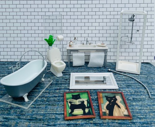 Modern lundby bathroom - modern,